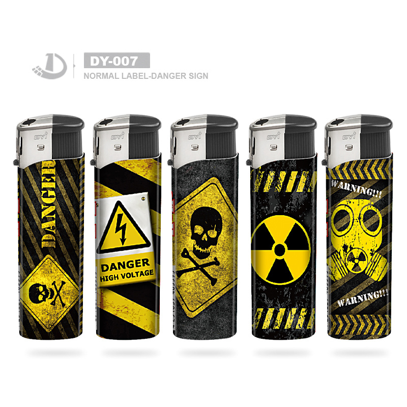 Dongyi Factory Wholesale Rubber Color Cigarette Electronic Lighter with Five Color