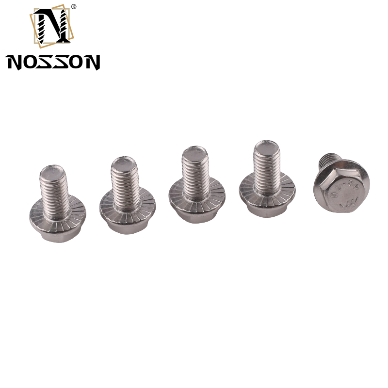 Sliver Carbon Steel Black Oxide Hex Flange Bolt Half Thread DIN6921 Standard Stainless Steel 4.8 8.8 10.9 12.9 with ZINC Finish