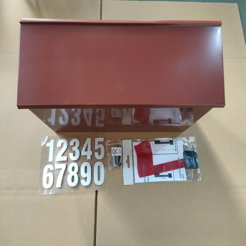 Apartment Outdoor Package and Newspaper Storage Box with Customizable Logo and Red Flag