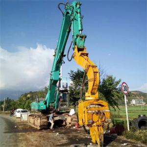 Quality HITACHI KOMATSU Excavator Mounted Pile Driver Multipurpose Sturdy wholesale