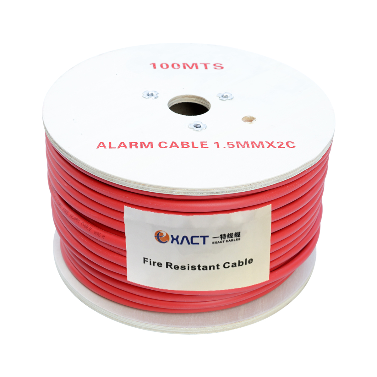 ExactCables Red KPS Screened ng A -FRLS 2x2x1.5 Fire Rated Wire PVC Insulation Material