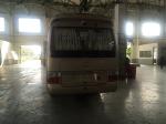 Blue 2x1 Seat Arrangement Coaster Minibus / Diesel Minibus Long Distance
