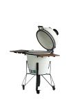 Bubble White Glaze Charcoal Kamado Grill 21.5 Inch 57*65cm