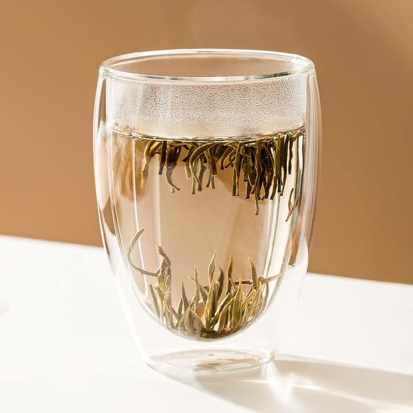 Mouth Blown 12 Oz Double Wall Drinking Glass Coffee Cups 342ml Borosilicate