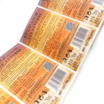 Custom Printing Wine Sticker Labels Embossed Metallic Wine Bottle Labels