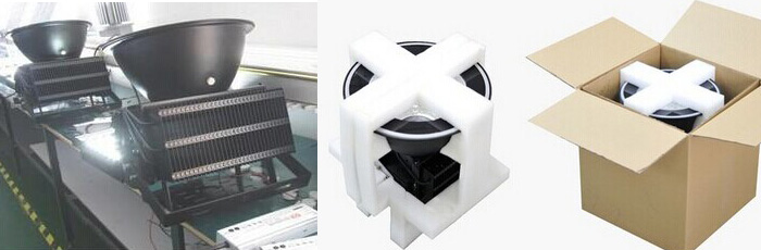 500Watts flood light with heat pipe and fins heat sink