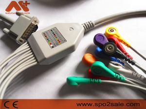 Quality Philips Ecg Lead Cable 9293-033-50 Ecg Machine Cable AHA Snap wholesale