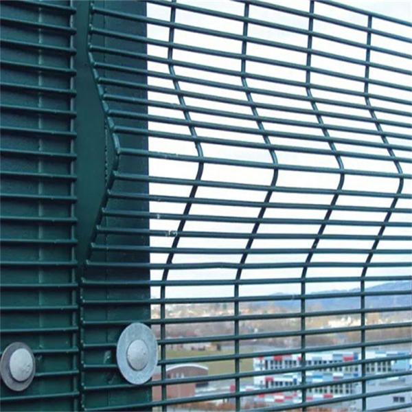 Cheap 3mm Galvanized Clear View Steel Fencing Anti Climb Prison Security Fence for sale