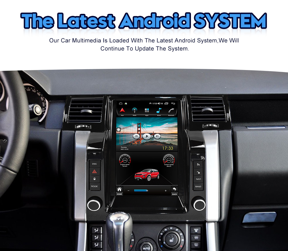 Viknav Car Radio For Range Rover Sport L320 (2005-2009) 12.1 Inch Android Auto Radio Vertical Screen Multimedia Player
