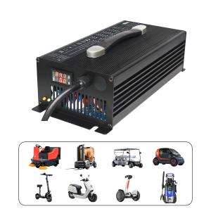Quality 120V 60Ah 120Ah Forklift Electric Car Battery Charger Powerful wholesale