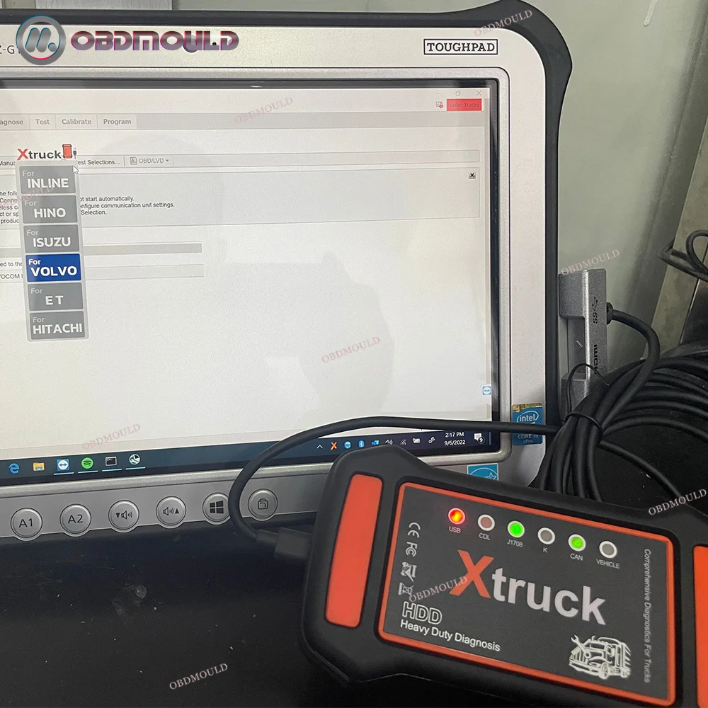 FZ G1 Tablet Diagnostic Tool X Trunk Y009 Applicable To Heavy-duty Truck Excavator Structure Diesel Engine OBD2 Scanner Adapter