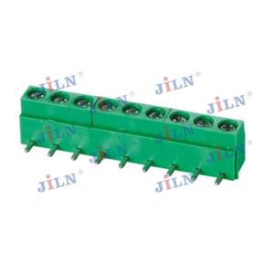 Quality Green Color 5.0 mm Screw Terminal Blocks Female Right Angle for PCB wholesale