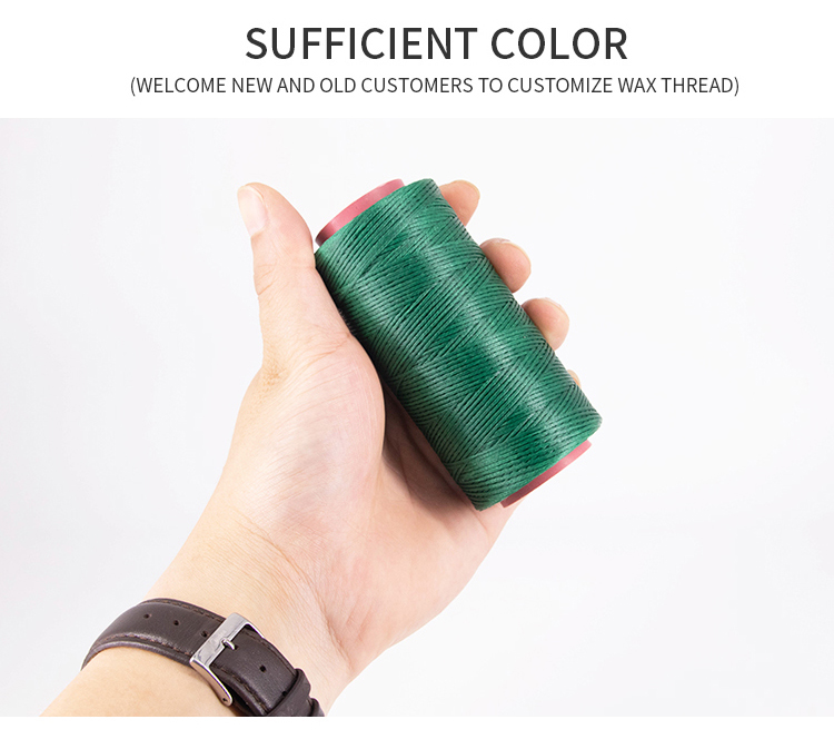 1mm Woven Wax 100% Polyester Filament Galaces for High Class Leather Bag Shoes Sofa