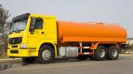 Square Type Oil Tanker Vehicle , 6x4 Water Transport Truck With Tank ZZ1257M4647