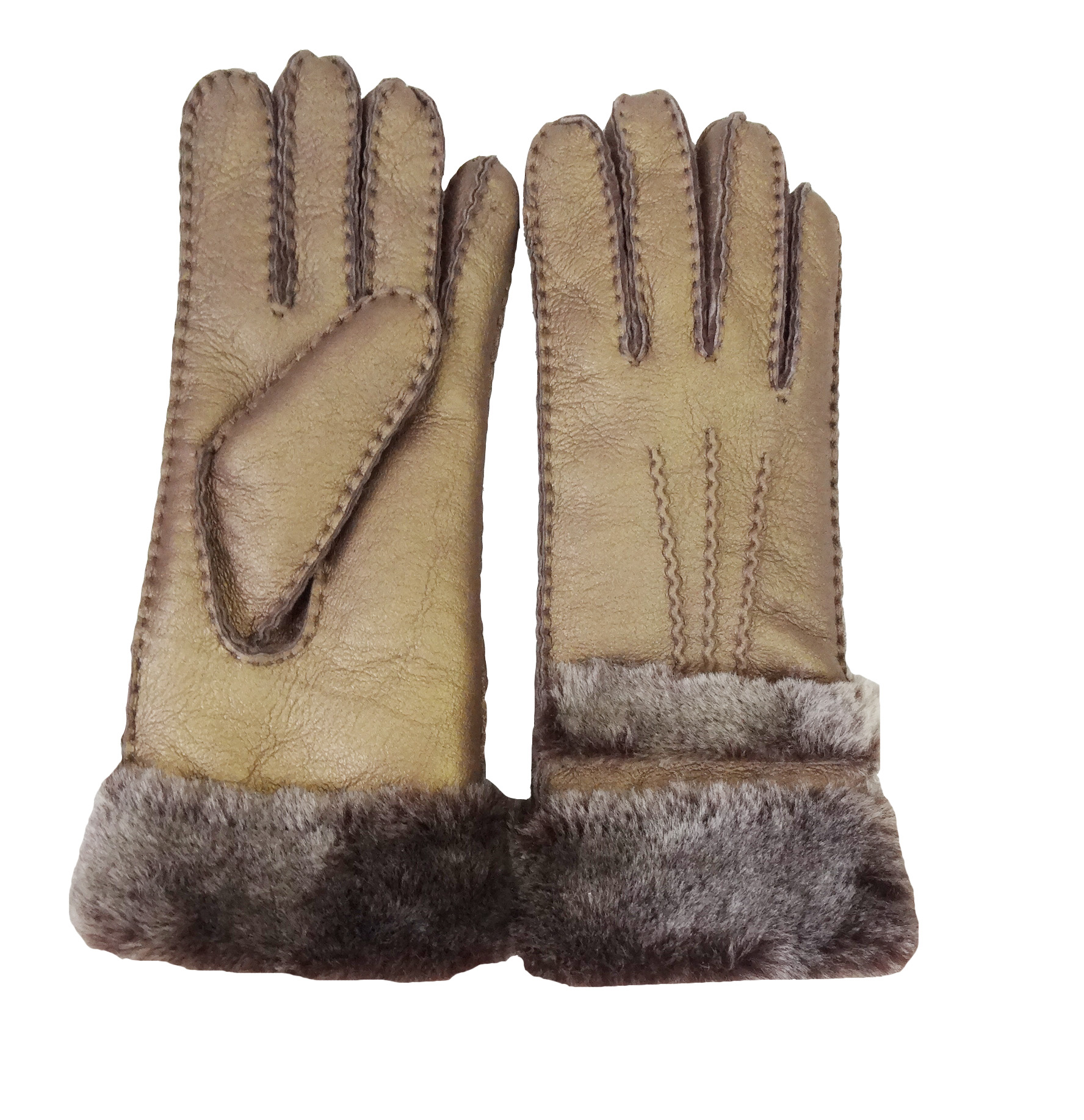 Professional Factory Winter Cheap Sex Girls gloves leather with Fur cuff