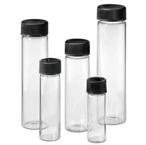 Quality Black Phenolic Cap Neutral 4.5ml 1 Dram Glass Screw Top Vials wholesale