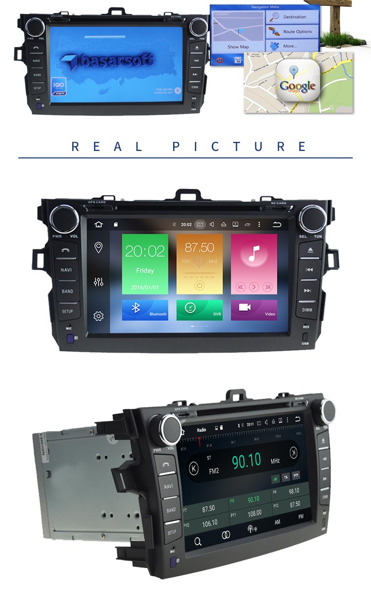 Steering Wheel Control Toyota Corolla Verso Dvd Player , HD Display Radio Dvd Player