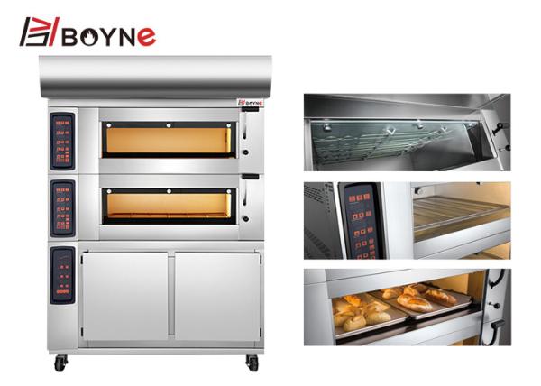 PID Commercial Bakery Kitchen Equipment 2 Layer 4 Trays Electric Oven Plus