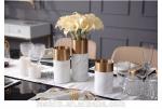 Decorative Flower Vase Marble Home Decor Vase Modern Decor Accessories White