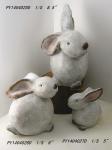 Small Decorative Rabbit Garden Ornaments Animals For House / Courtyard