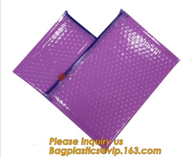 Cosmetic Pink Slider Padded Bag/Silver k Bag With Bubble,Padded Envelopes Cheap Aluminium Foil k Holographic