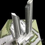 ZHA - 1/500 Nanjing Youth Olympic Center Model