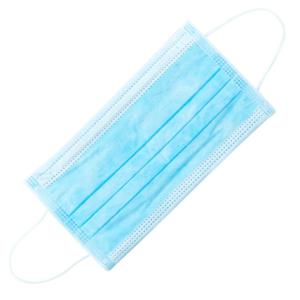 Quality CE FDA Approved 3 Ply Non Woven Face Mask , Disposable Blue Earloop Face Mask wholesale