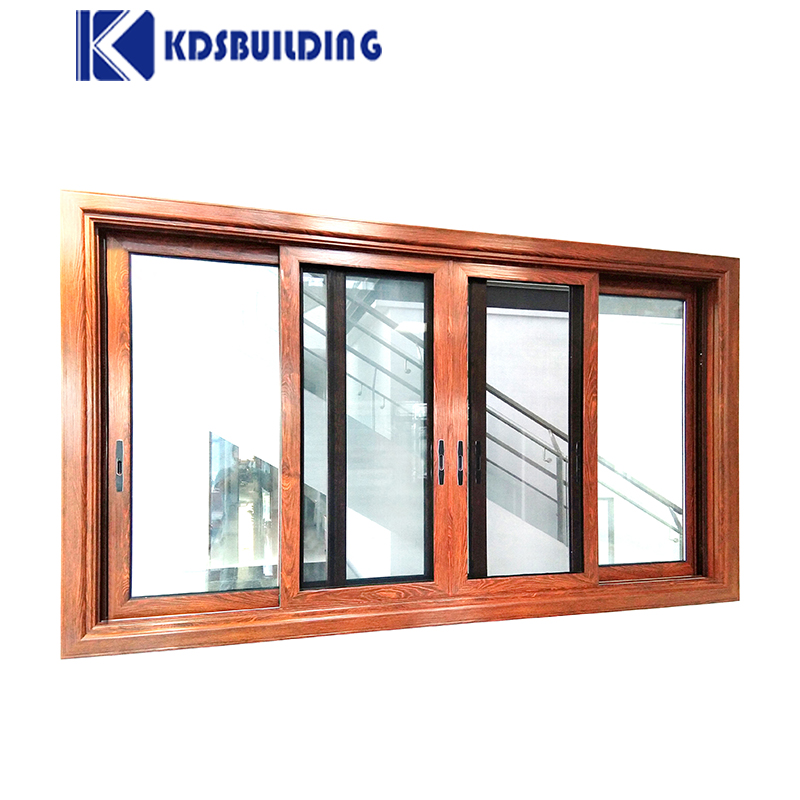 Modern Design Double Leaf Aluminium Sliding Window Models With Mosquito Net For Residential