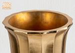 Gold Leafed Fiberglass Table Vases Homewares Decorative Items Trumpet Floor