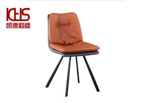 Quality ISO Double Layer Brown Leather Dining Room Chairs For Kitchen wholesale