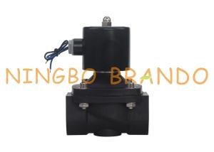 Quality 2 Way Electric Plastic Water Solenoid Valve 1 1/4'' 12VDC 24VDC 110VAC 220V AC wholesale