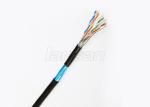 Outdoor Bare Copper Network Cable , Cat5e FTP 4p Twisted Pair Cable 500m