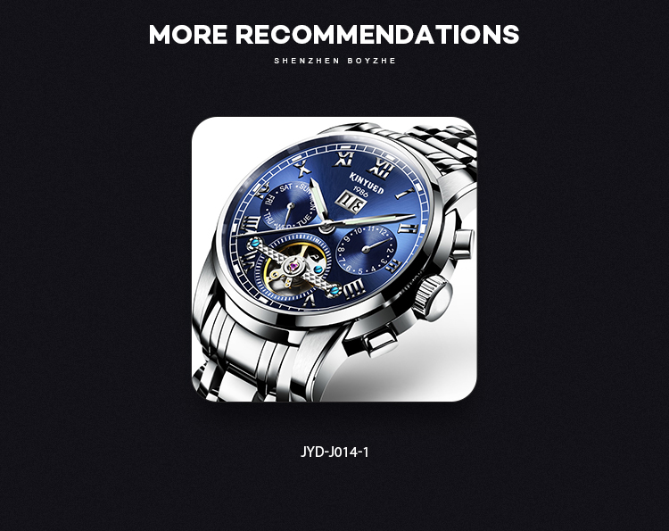 Popular High Quality Stainless Steel Men Watch Mechanical Automatic Men's Waterproof Watch