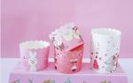 Party Decorating Set Ivory Paperboard Muffin Baking Cups