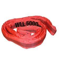 Quality Red 5 Ton Polyester Lifting Sling EN1492-2 For Lifting Equipment Wear Resistance wholesale
