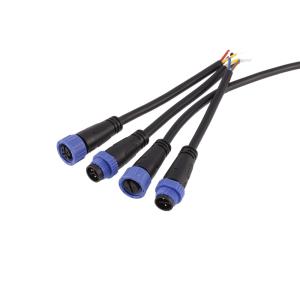 Quality 1 Meter M15 Waterproof Extension Cables F Shape Plastic Shell PVC Jacket For Solar Energy wholesale