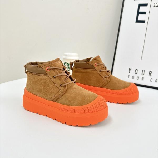 Winter Cowhide Wool Warm Thick-Soled Snow Boots Waterproof Non-Slip Three-Proof