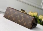 Women'S Black Handhold Luxury Bucket Bag With Lock Catch