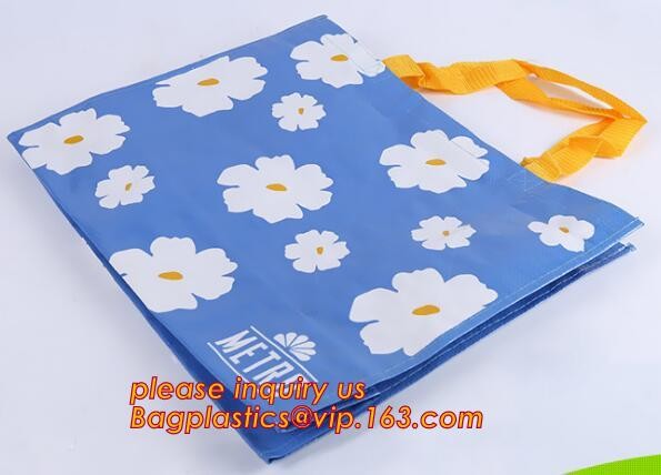Fashion WaterProof PP Woven Laminated Handle Shopping Bag,fashion laminated reusable pp woven big shopping woven bag