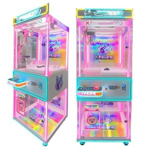 Quality Coin Operated Crane Mini Claw Machine Game Toy Grabber 220V wholesale