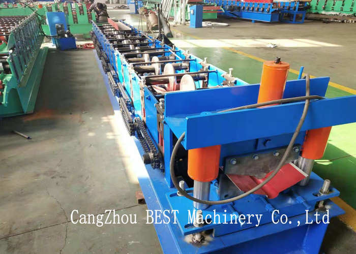 Ridge Metal Roof Roll Forming Machine PLC Control Hydraulic Fully Automatic