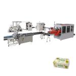 Sheet Roll Film Facial Tissue Packing Machine With Double Side Heat Sealing