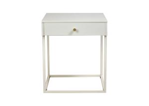 Quality BSCI 50cm Height One Drawer Coffee Table With Metal Legs wholesale