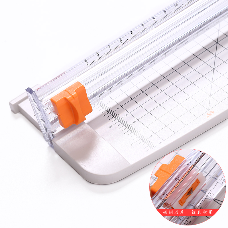 ZEQUAN Era Plastic Manual A4 Paper Cutter 375*130*35MM White for Customer Requirements