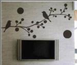 The Classic PVC Birds And Branches Decoration Wall Sticker F275