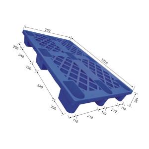 Quality 1270x750 Stackable Plastic Pallet HDPE Recycled 1500Kg Static wholesale