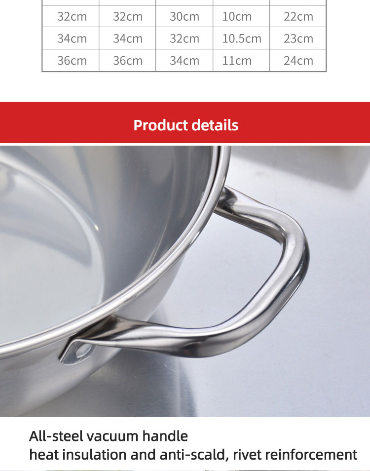 Wholesale Food Grade Stainless Steel Cookware Pot Induction Cooker Soup Pot Stainless Steel Cooking Pot