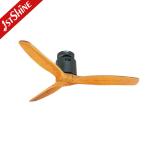 Office 48 Inch Modern Wood Ceiling Fan Pure Copper Motor DC