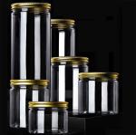 100ml 85mm Dia Clear Plastic Storage Jars Container Food Grade