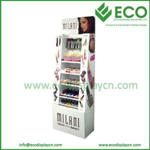 Quality Makeup Mac Cosmetic Display Stand, Advertising Cardboard Display Stand wholesale